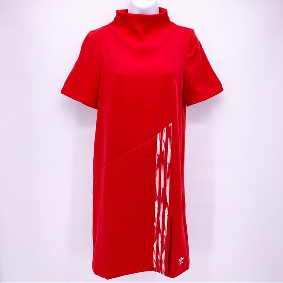 NEW Adidas Danielle Cathari Red Shift Dress Sz XS - Picture 2 of 13
